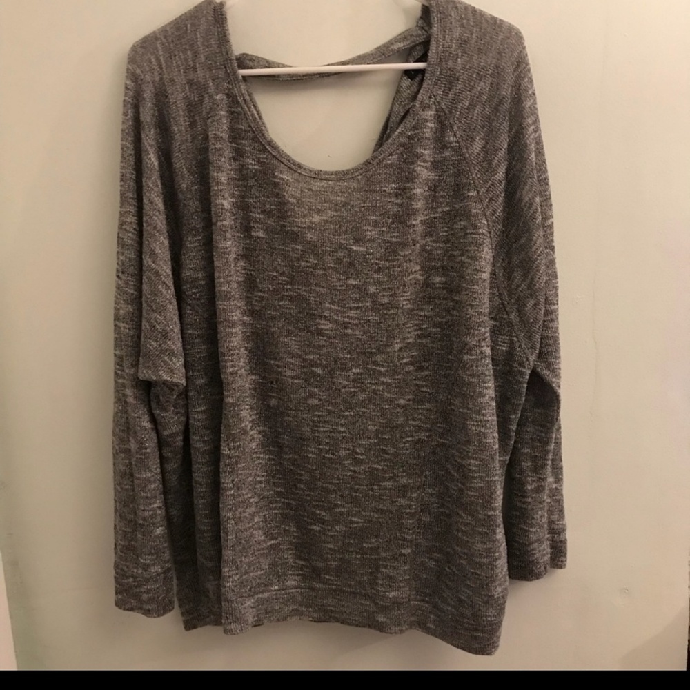Lane Bryant Silvery-gray top